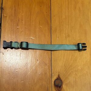 Green and Black Adjustable Dog  Collar